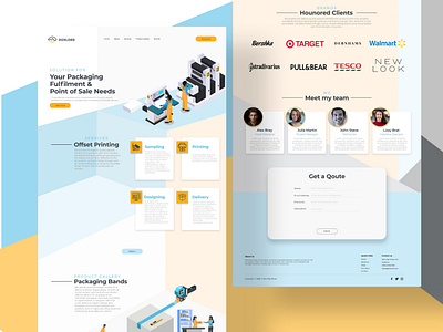 Package Website Landing Page