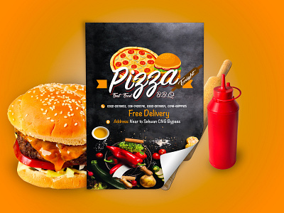 Flyers advertisement branding fast food