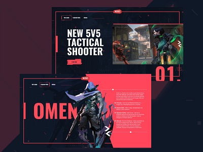 Valorant Website - Concept - UI