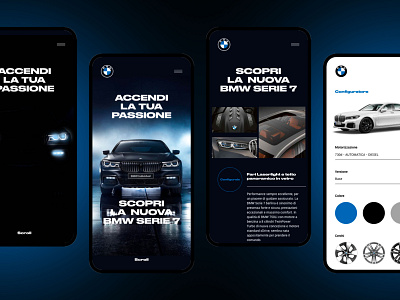 BMW App - Concept exploration - UX/UI app concept design ui uidaily uidesign ux xd