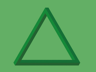 Impossible Triangle illustration triangle logo