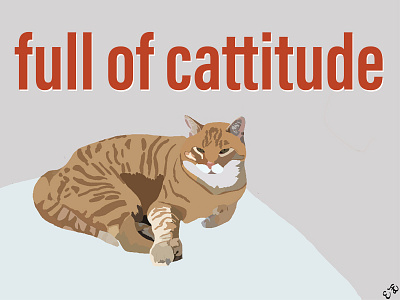 Cattitude T-shirt Design