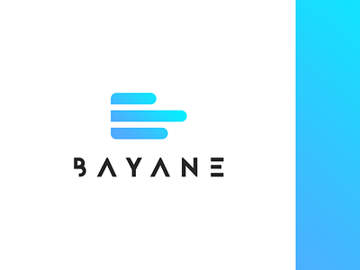 Bayane logo b letter blue gradient logo logo design logodesign logos sky