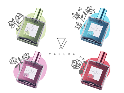 Design Collection Perfumes for valera brand branding collection design logo logodesign packaging packagingdesign vector