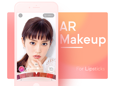 AR Makeup for Lipsticks ar beauty camera cart circle color lips lipsticks makeup pink red test