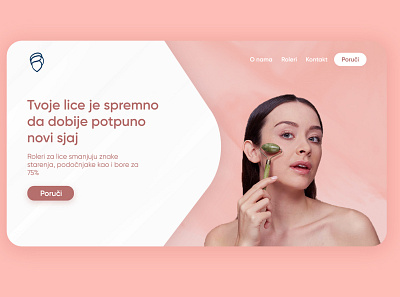 Jade rollers Beauty LandingPage beauty branding female landing page