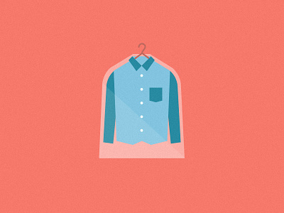 New Shirt cleaner clothing color design fashion graphic icon illustration laundromat minimal new shirt vector
