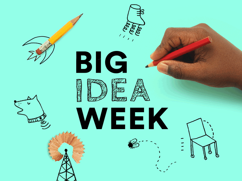 Big Idea Week branding brooklyn charity children design education gif idea identity illustration logo sketch