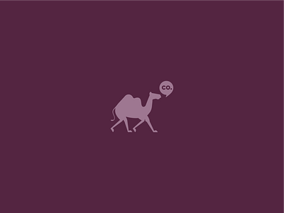 Wednesday Co branding camel design illustration
