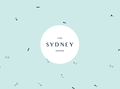 The Sydney Grind Cafe branding design hand drawn illustration logo package design packagedesign surf surfing vector