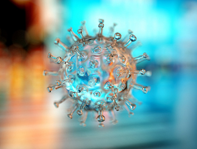 Virus 3d 3d art cgi design illustration octane