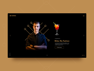 Chivas Night Heroes bartenders chivas cocktails ui design user experience user interface web
