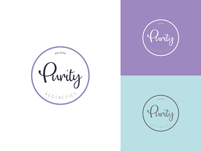 Purity Aesthetics branding design identity identity branding identitydesign logo logo design logotype typography vector