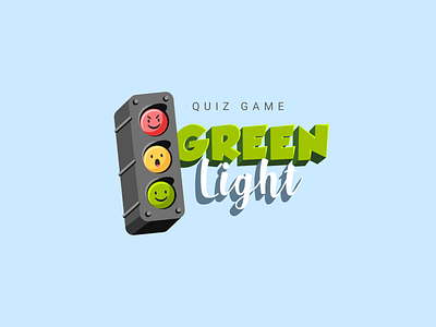 Green Light logo game illustration logo