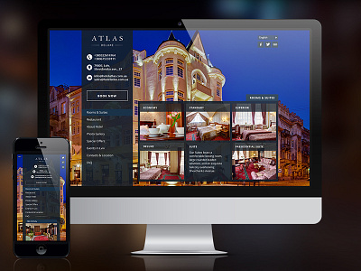 Atlas Hotel application uiux web design