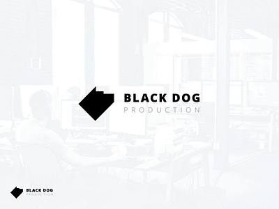 Black Dog Logo logo minimal