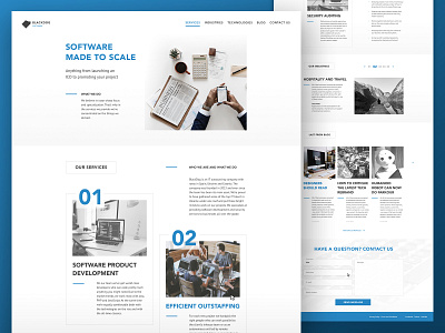 BlackDog landing page