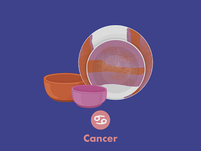 Product Illustration for Zodiac Signs - Cancer illustration photoshop procreate app