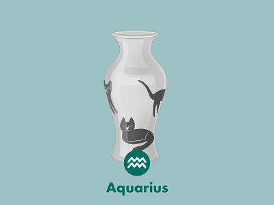 Product Illustration for Zodiac Signs - Aquarius illustration photoshop procreate app