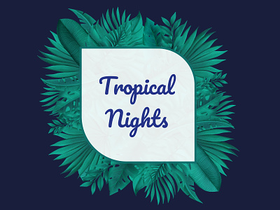 Tropical nights 1 illustration photoshop procreate app