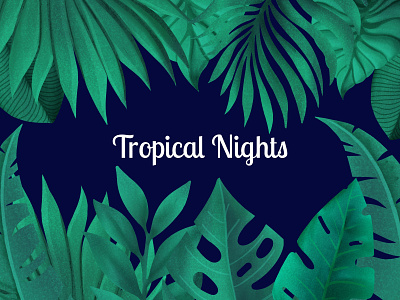 Tropical Nights - 2 illustration photoshop procreate app