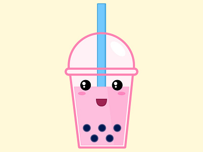 Bubble Tea anime balls boba bubble tea milk tea tea