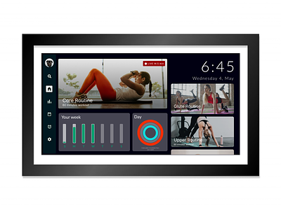 TV Workout App daily challenge figma frame prototype tv tv app tvapp ui workout