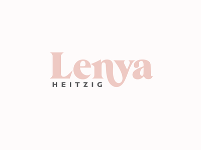 Lenya Logo branding design flat illustrator logo minimal typography vector