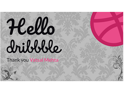 Hello dribbble adobe photoshop adobexd design hello hello dribble hellodribbble illustration logo minimal ui ux vector web website