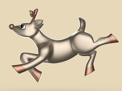 metallic deers