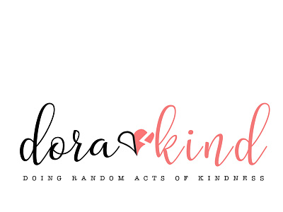 Dora Kind design logo typography