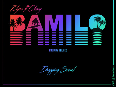 Elyno - Bamilo cover art font future music retro