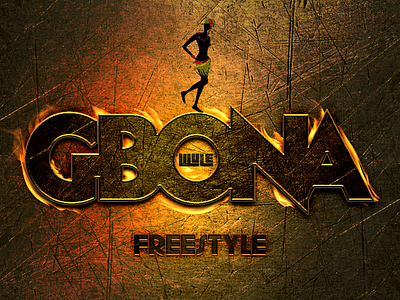 Gbona cover art design music typography