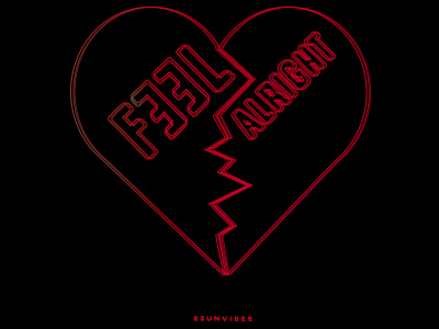 Feel Alright cover art design music artwork typography