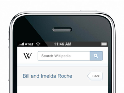 Wikipedia Redesign iphone redesign ui wikipedia