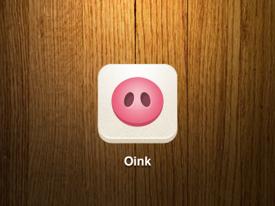 Oink app icon iphone milk oink