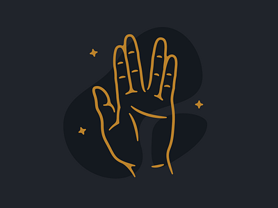 Idle Hands - Part 1 hand illustration spock star trek thin line