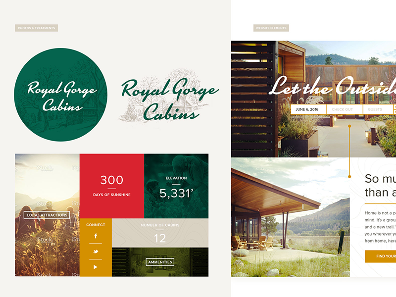 Royal Gorge Cabins By Courtney Caldwell On Dribbble