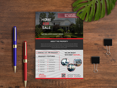 Real Estate Flyer a4 ads advert agent bundle business buy dark flyer green home homeowner house leaflet lease loan magazine magazine ad pamphlet photoshop