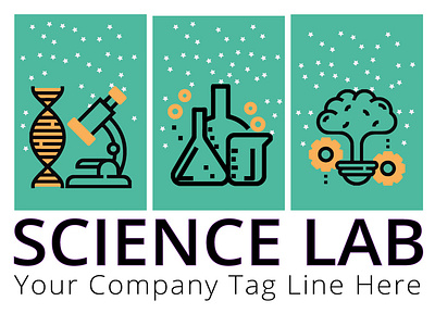 Science Lab Logo brand branding business company corporate creative creativity design flask graphic iconic identity illustrative lab laboratory media play player s tags agency simple