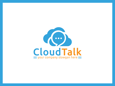 Cloud Talk Logo Design agency app blue business c logo chat communication consulting corporate creative design interactive internet letter logo marketing mobile app mobile application network planet