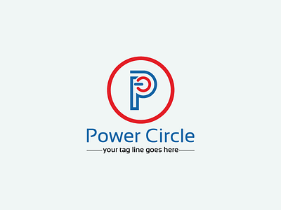 P Letter Logo[Power Circle] branding business company creative design flat flat shadow game hexagon inspire letter media minimal minimalist motor movie p perspective powerpoint pro