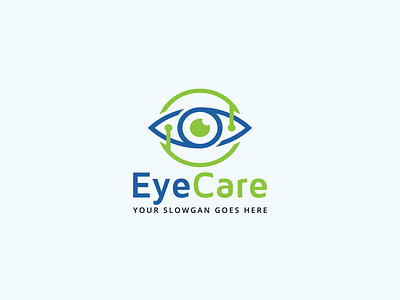 Eye Care Logo Design beauty care beauty clinic blue concept design elegant eye eye care eye clinic eye logo eye logo vector eyecare eyes faysal7a flexible focus graceful green health icon