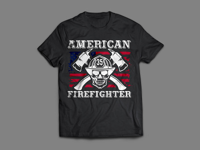 FireFight T-Shirt Design design distressed evil face faysal7a firefighter head helmet hot inspire life motivational post quote reative strong success suit switch symbol