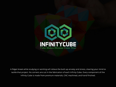 Infinity Cube Logo Design abstract architect box business exchange expert faysal7a hexagon hexagonal infinite infiniti infinity investment media sharing software studio synergy technologies virtual