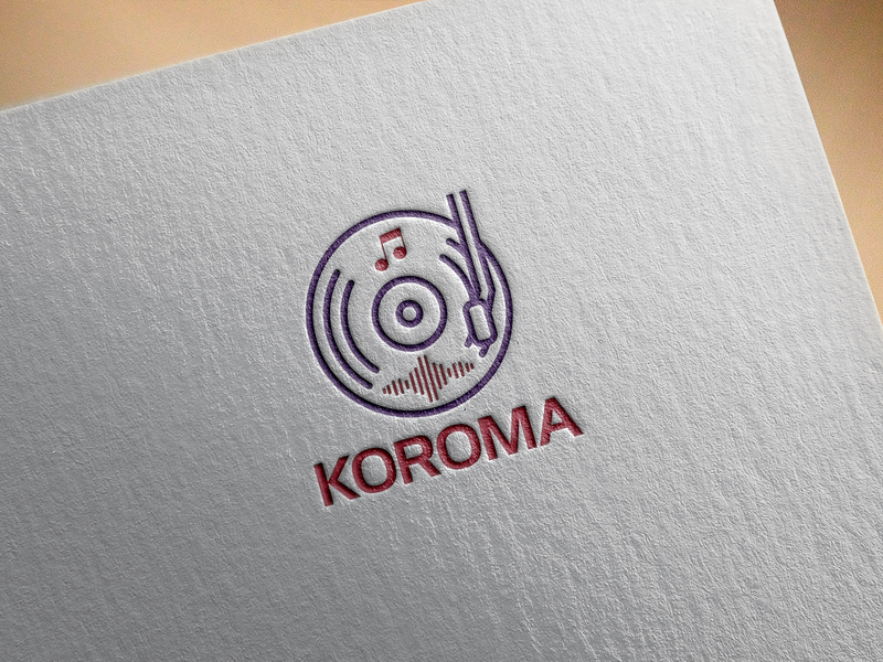 Koroma Dj Logo Design By Faysal Mahmud On Dribbble