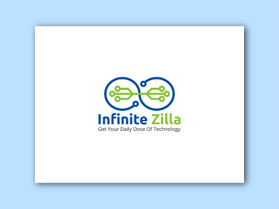 Infinite Zilla Logo abstract brand business circular consultant consulting core corporate development digital electronic entertainment exchange faysal7a identity infinity logo logos technology