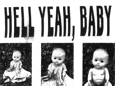 baby baby baby baby baby black and white design gig poster typography zombies