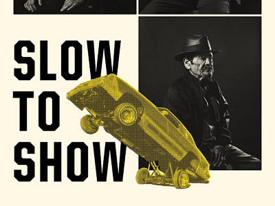 Slow to Show Doc Poster car documentary movie new york poster screen print texas yellow