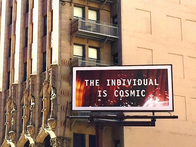 Festival of Disruption Billboard ace hotel billboard branding california david lynch los angeles simple space typography